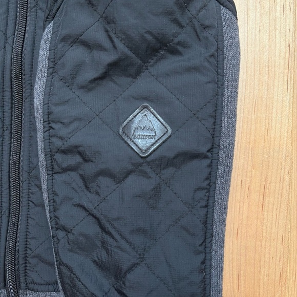 Burton Embry Fleece Black and Gray Long Hooded Jacket - Picture 8 of 16